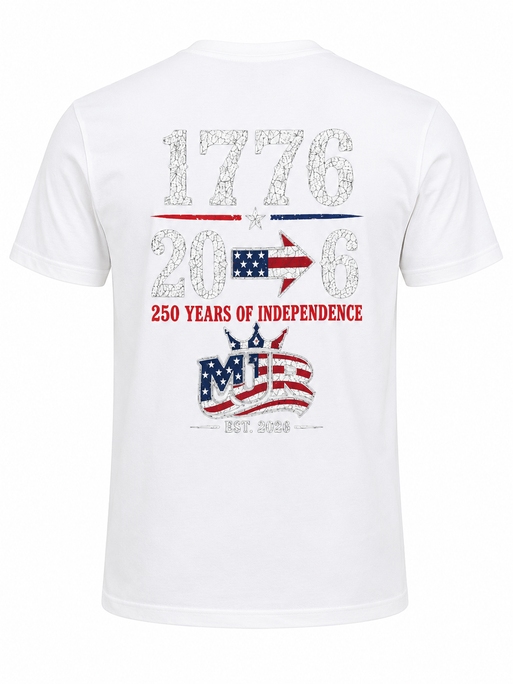 MJR 250 Years of Independence Graphic Tee – White