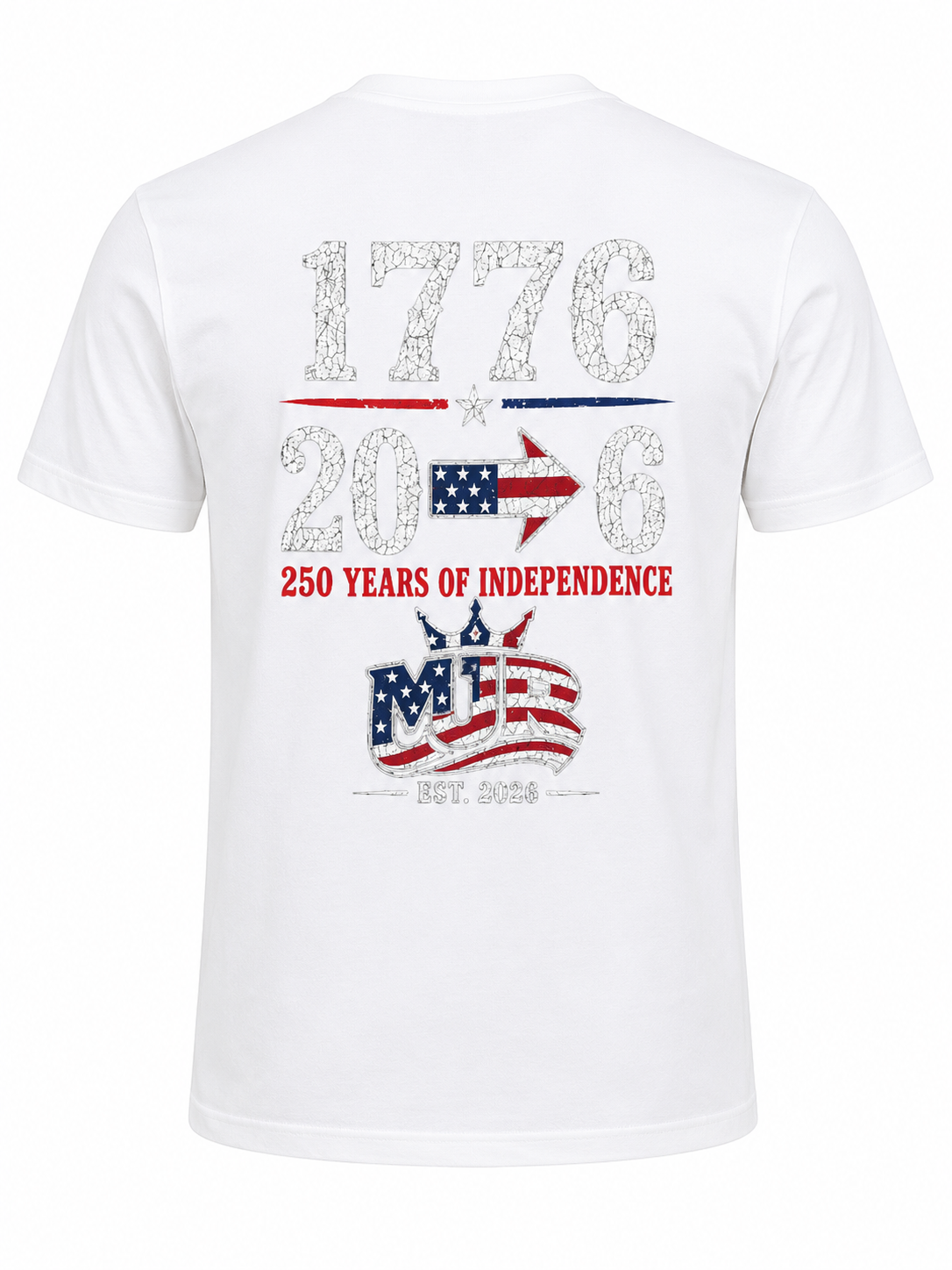 MJR 250 Years of Independence Graphic Tee – White
