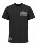 "Evolution is Gangsta" Pocket Tee – Black on Black